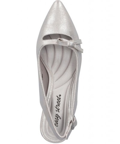 Women's Emerin Slingback Pumps Gray $35.00 Shoes