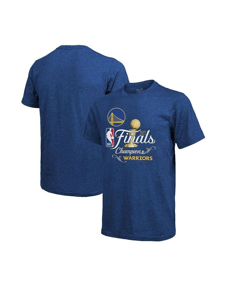 Men's Threads Royal Golden State Warriors 2022 NBA Finals Champions Swish Tri-Blend T-shirt $23.00 T-Shirts