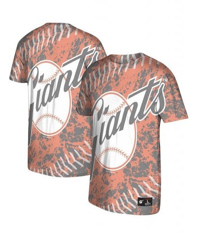 Men's Orange San Francisco Giants Historic Logo Jumbotron T-shirt $32.50 T-Shirts