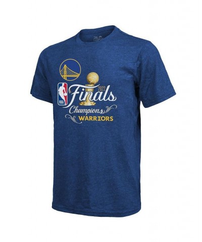 Men's Threads Royal Golden State Warriors 2022 NBA Finals Champions Swish Tri-Blend T-shirt $23.00 T-Shirts