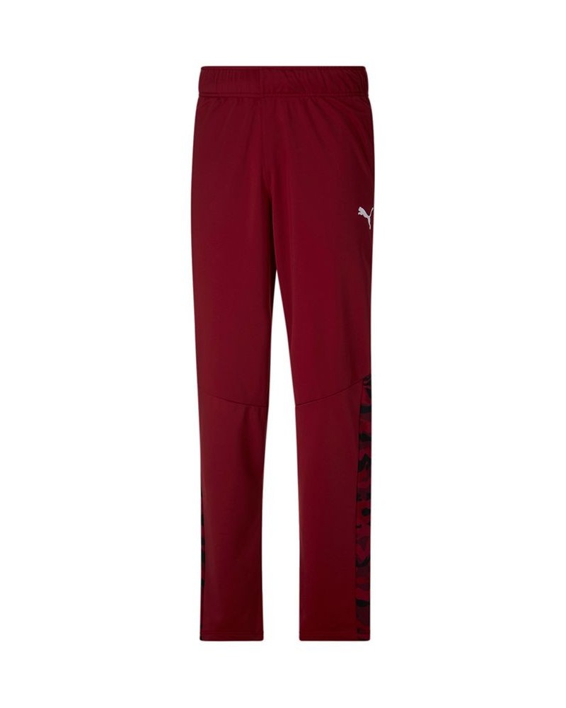 Men's Contrast Side Stripe Camo-Print Drawstring-Waist Jogger Pants Red $19.25 Pants