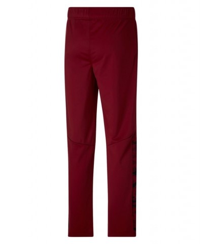 Men's Contrast Side Stripe Camo-Print Drawstring-Waist Jogger Pants Red $19.25 Pants