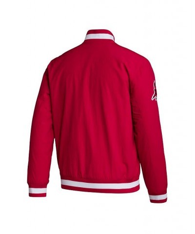 Men's Red Louisville Cardinals Baseball Coaches Full-Snap Jacket $76.50 Jackets