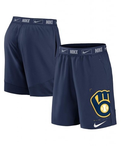 Men's Navy Milwaukee Brewers Bold Express Performance Shorts $24.20 Shorts