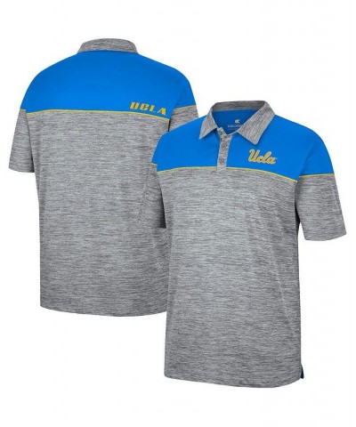 Men's Heathered Gray, Blue UCLA Bruins Birdie Polo Shirt $23.65 Polo Shirts