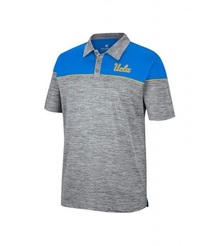 Men's Heathered Gray, Blue UCLA Bruins Birdie Polo Shirt $23.65 Polo Shirts