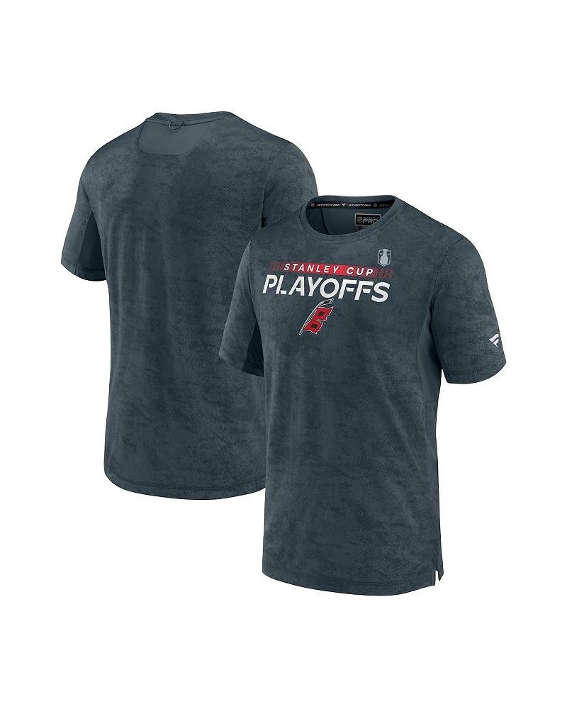 Men's Branded Charcoal Carolina Hurricanes Authentic Pro 2022 Stanley Cup Playoffs T-shirt $28.70 T-Shirts