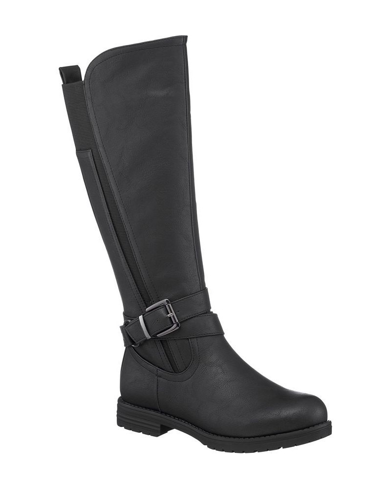 Women's Aston Riding Boots Black $55.90 Shoes