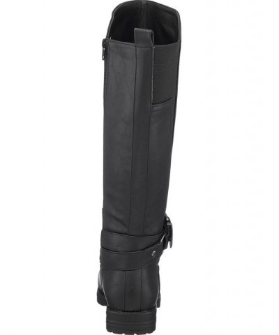 Women's Aston Riding Boots Black $55.90 Shoes