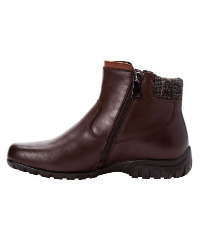 Women's Darley Ankle Booties Brown $32.53 Shoes