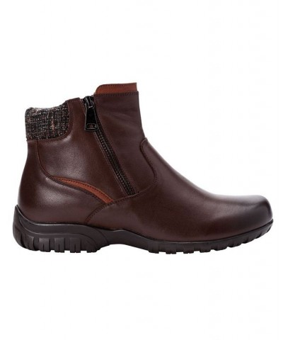 Women's Darley Ankle Booties Brown $32.53 Shoes