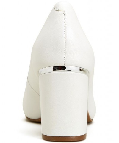 Women's Step N' Flex Jensonn Block-Heel Pumps White $36.70 Shoes