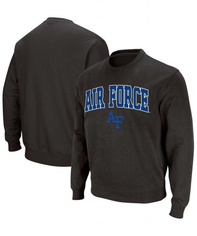 Men's Charcoal Air Force Falcons Arch Logo Sweatshirt $32.99 Sweatshirt