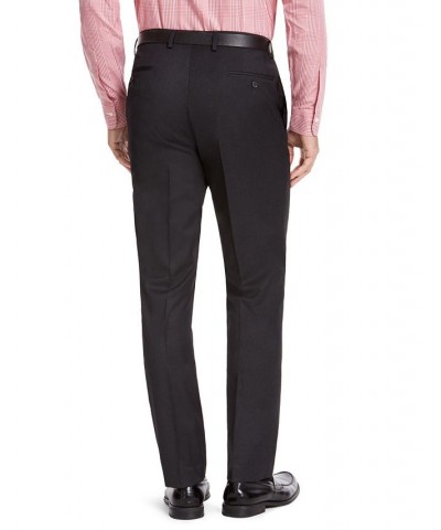 Men's Classic-Fit Medium Suit Pants Charcoal Sharkskin $28.80 Suits