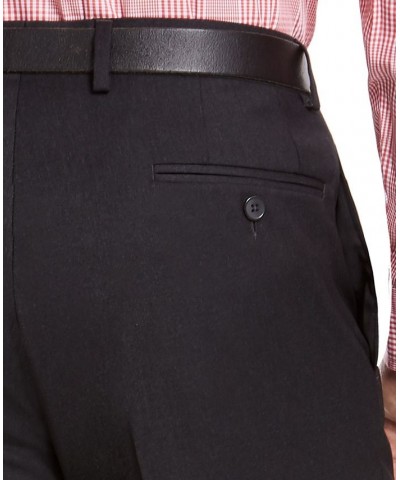 Men's Classic-Fit Medium Suit Pants Charcoal Sharkskin $28.80 Suits