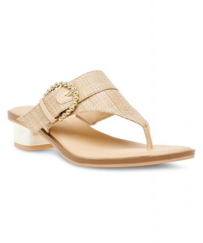 Women's Tillie Block Heel Sandal Tan/Beige $40.94 Shoes