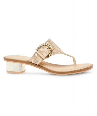 Women's Tillie Block Heel Sandal Tan/Beige $40.94 Shoes