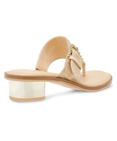 Women's Tillie Block Heel Sandal Tan/Beige $40.94 Shoes