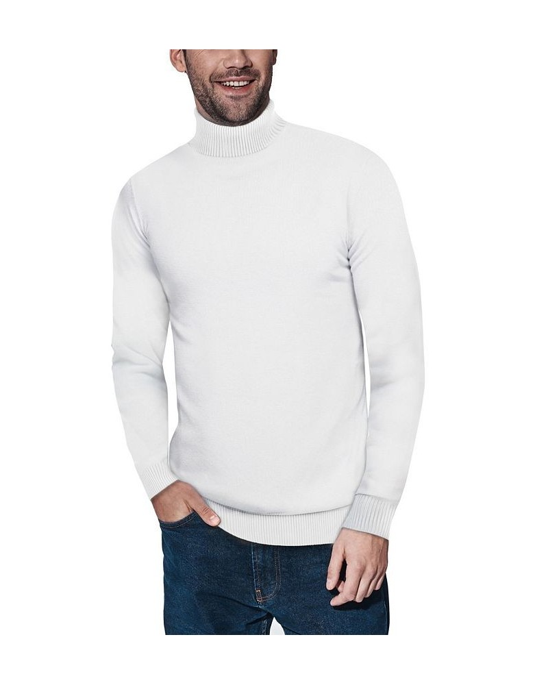 Men's Turtleneck Pull Over Sweater Off White $22.00 Sweaters