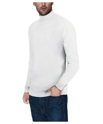 Men's Turtleneck Pull Over Sweater Off White $22.00 Sweaters