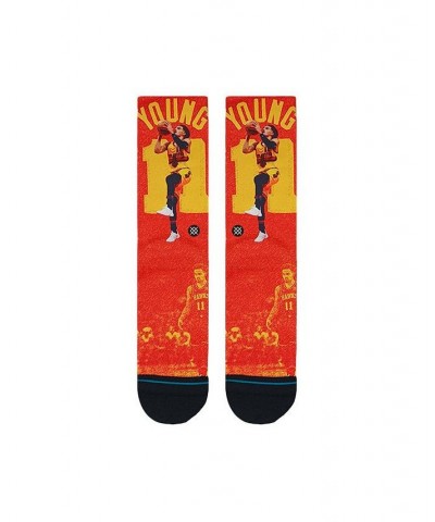 Men's Trae Young Atlanta Hawks Scratched Player Crew Socks $13.80 Socks