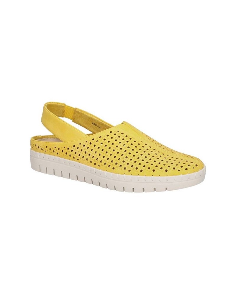 Women's Sofresh Comfort Slingback Flats Yellow $27.30 Shoes