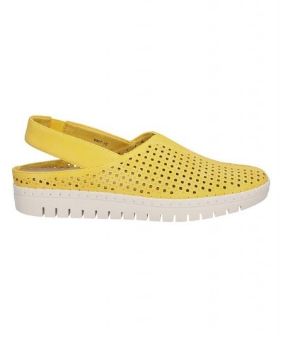 Women's Sofresh Comfort Slingback Flats Yellow $27.30 Shoes