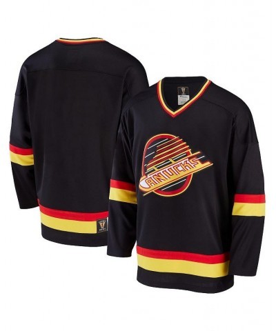 Men's Branded Black Vancouver Canucks Premier Breakaway Heritage Jersey $53.20 Jersey