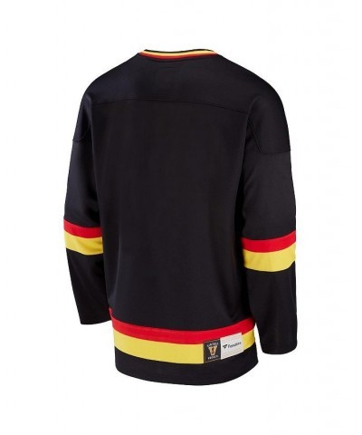 Men's Branded Black Vancouver Canucks Premier Breakaway Heritage Jersey $53.20 Jersey