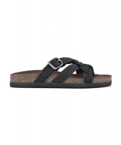 Harrington Women's Footbed Sandals Black $33.81 Shoes