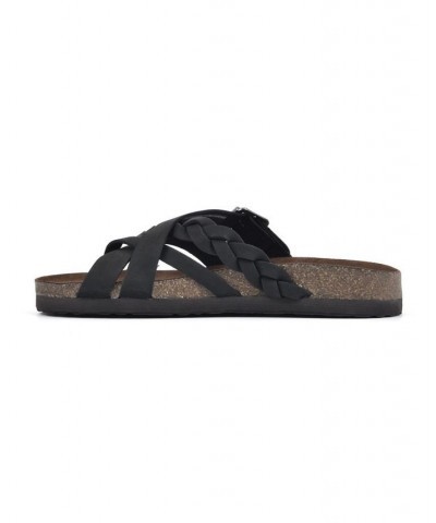 Harrington Women's Footbed Sandals Black $33.81 Shoes