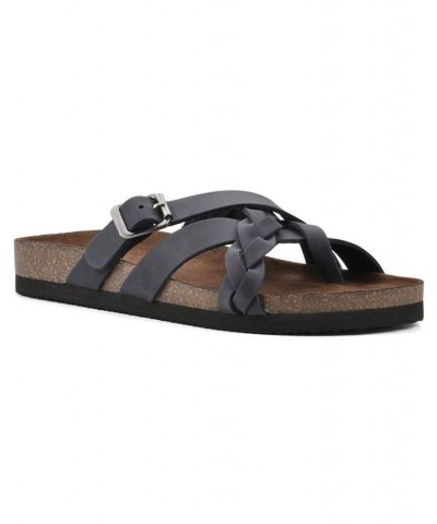 Harrington Women's Footbed Sandals Black $33.81 Shoes