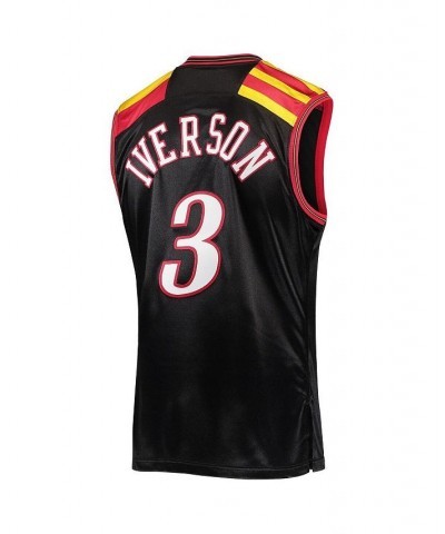 Men's Allen Iverson Black Philadelphia 76ers Hardwood Classics Authentic 2006 Jersey $127.10 Jersey