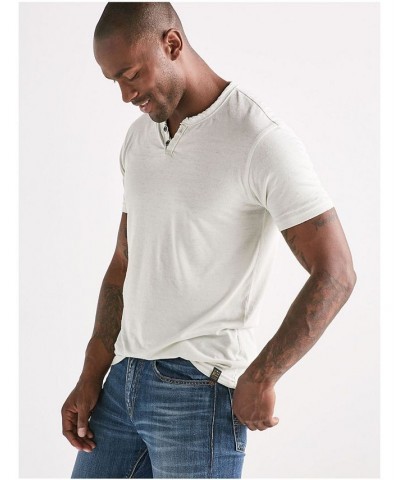 Men's Classic Venice Burnout Notch T-Shirt Blue $15.37 Shirts