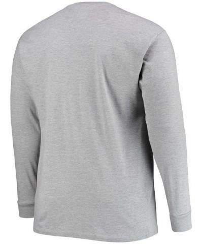 Men's Big and Tall Heathered Gray Minnesota Vikings Practice Long Sleeve T-shirt $17.60 T-Shirts