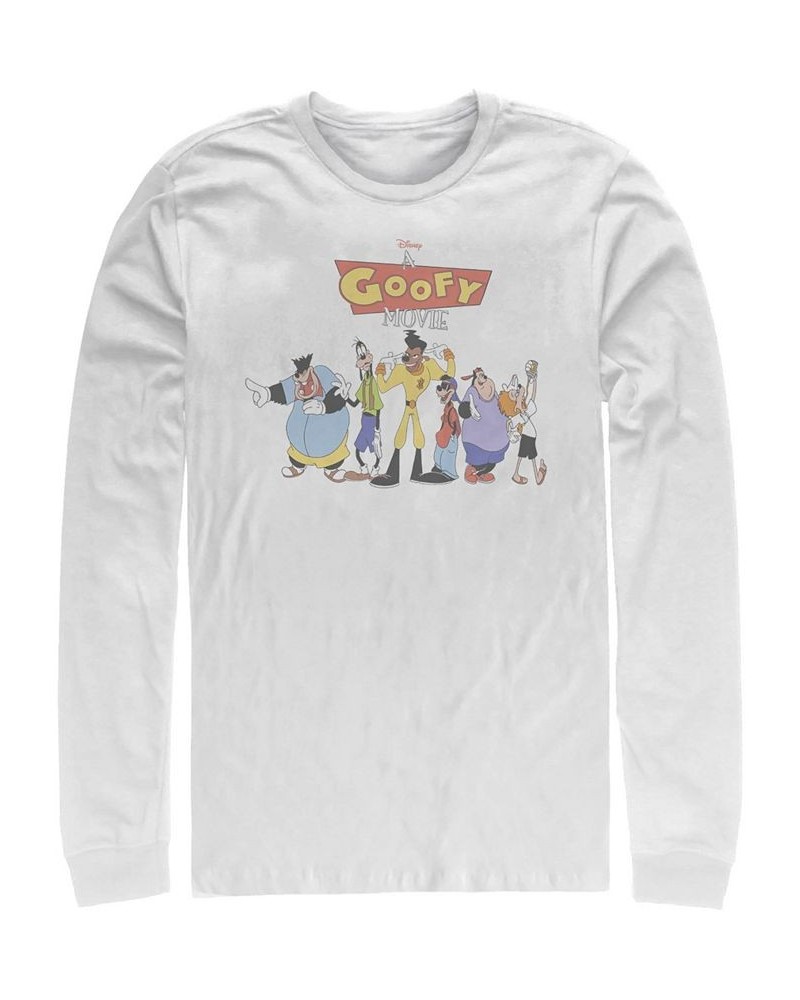 A Goofy Movie Hyuck Hyuck Men's Long Sleeve Crew Neck T-shirt White $18.80 T-Shirts