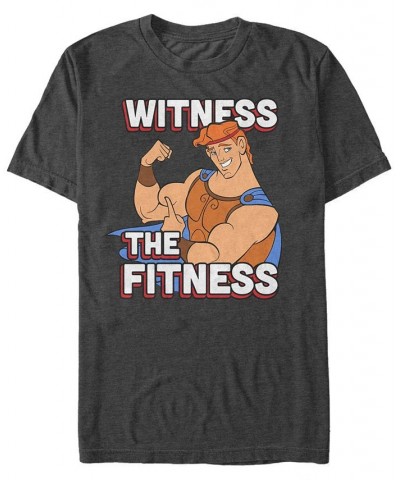 Disney Men's Hercules Witness the Fitness, Short Sleeve T-Shirt Gray $18.19 T-Shirts