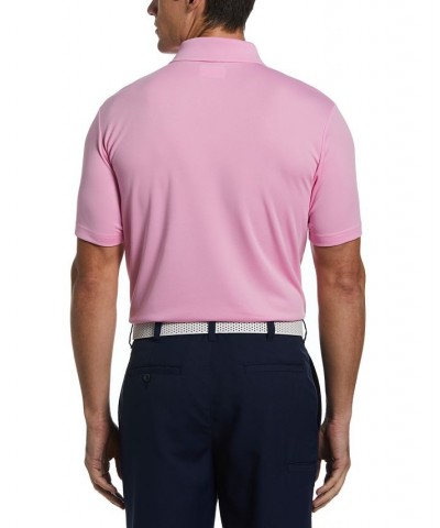 Men's Big & Tall Airflux Solid Mesh Short Sleeve Golf Polo Shirt Pink $19.49 Polo Shirts