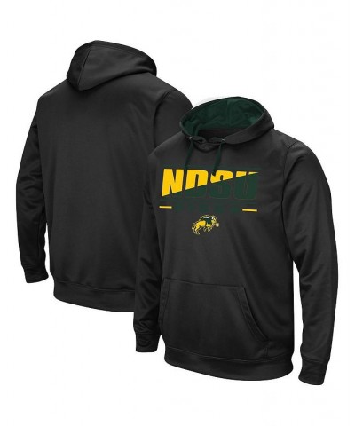 Men's Black NDSU Bison Dean Slash Stack Pullover Hoodie $35.99 Sweatshirt