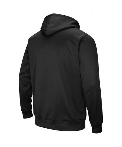 Men's Black NDSU Bison Dean Slash Stack Pullover Hoodie $35.99 Sweatshirt