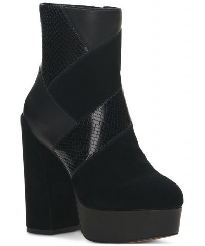 Gilisama Platform Dress Booties Black $35.17 Shoes