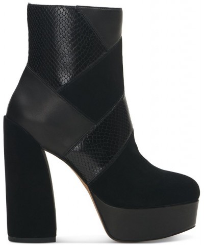 Gilisama Platform Dress Booties Black $35.17 Shoes