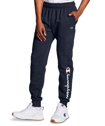 Men's Powerblend Fleece Jogger Pants Navy $19.95 Pants