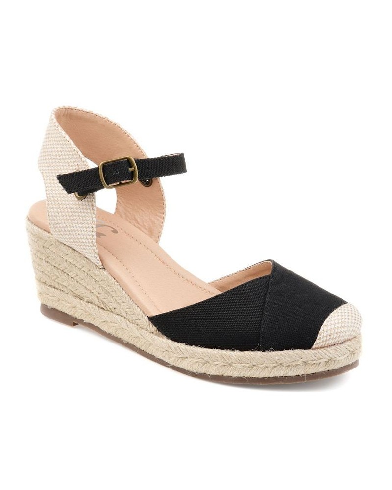 Women's Ashlyn Espadrille Sandals Black $40.00 Shoes