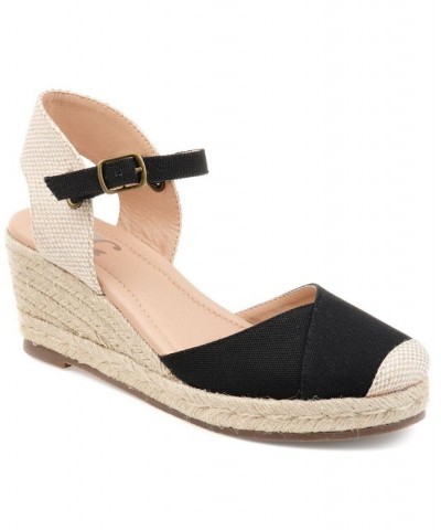 Women's Ashlyn Espadrille Sandals Black $40.00 Shoes