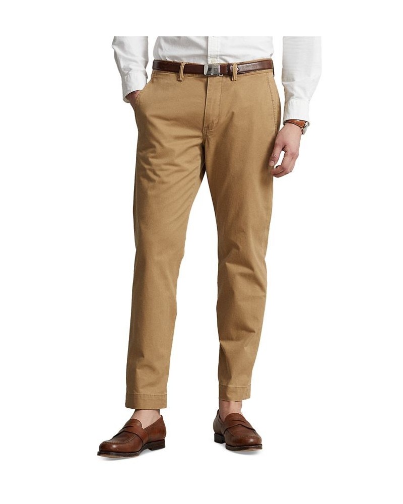 Men's Stretch Straight Fit Chino Pants Tan/Beige $53.75 Pants