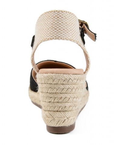 Women's Ashlyn Espadrille Sandals Black $40.00 Shoes