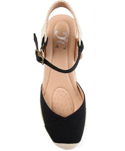 Women's Ashlyn Espadrille Sandals Black $40.00 Shoes