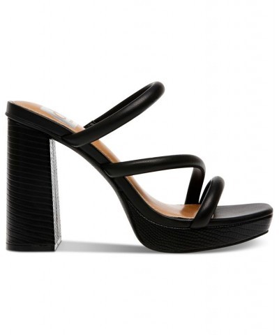 Women's Pyro Banded Platform Dress Sandals Black $44.20 Shoes