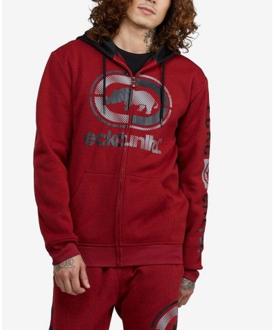 Men's Split It Up Hoodie Red $30.60 Sweatshirt